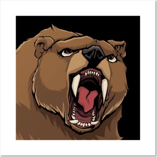 Angry Bear Posters and Art